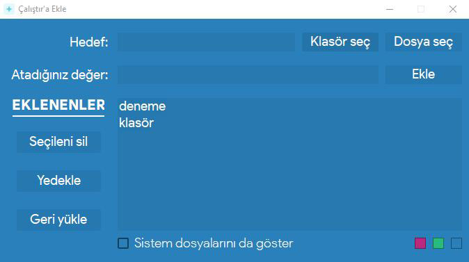 Çalıştır'a Ekle v1.0